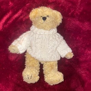 Vintage Teddy Bear with Whie Sweater.